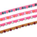 Mix Color High Tenacity Pom Pom Trim DIY Ball for Bags