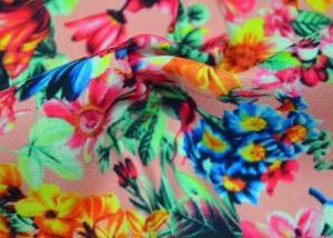 Quality Twill Polyester Fabric / Patterned Printed Polyester With Heat Transfer wholesale