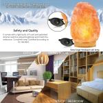 Wooden Base Dimmable Hand Carved RGB Salt Lamp
