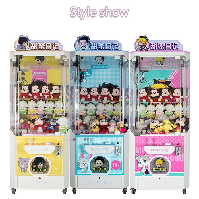 Cheap Price Good Quality Coin Operated Sweet Diary Doll Machine Claw Machine