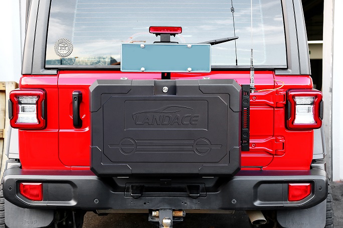 Rear Mount Outdoor Waterproof Sheet Metal Stainless Steel Aluminum Toolbox for Truck and Work Site