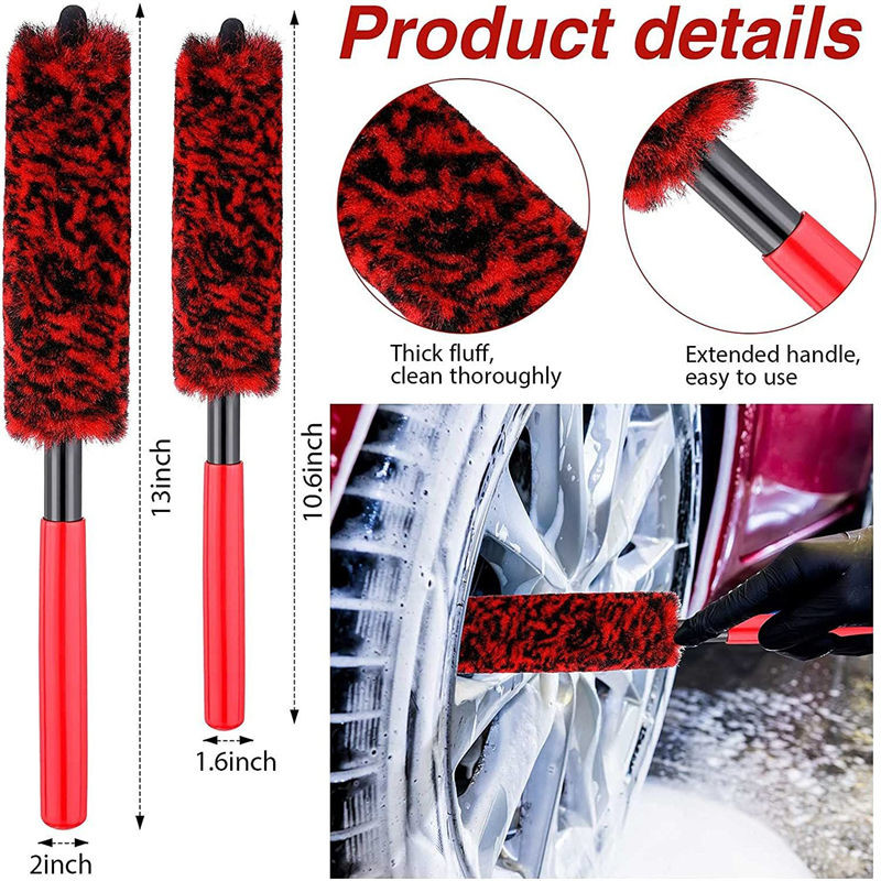 Coral Fleece Car Detailing Brush Auto Upholstery Brush For Dashboard Ac Cleaning
