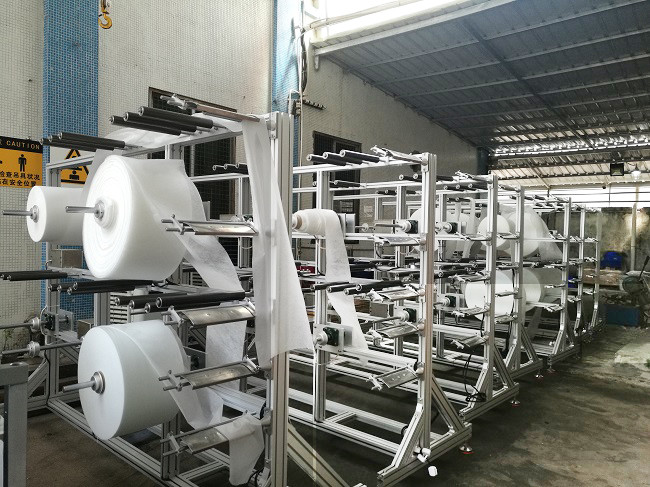 40 Pcs / Min Fully Automatic KN95 Mask Production Line