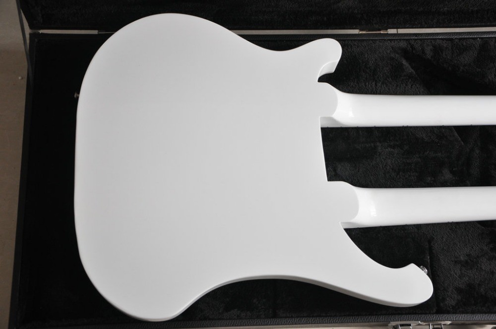 Double neck 4 string 4003 BASS GUITAR and 12 string elctric guitar color can custom guitar big R bridge