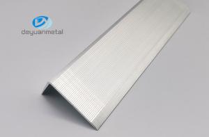 Quality T5 Non Slip Aluminum Stair Nosing , 44x29mm aluminium bullnose stair nosing wholesale