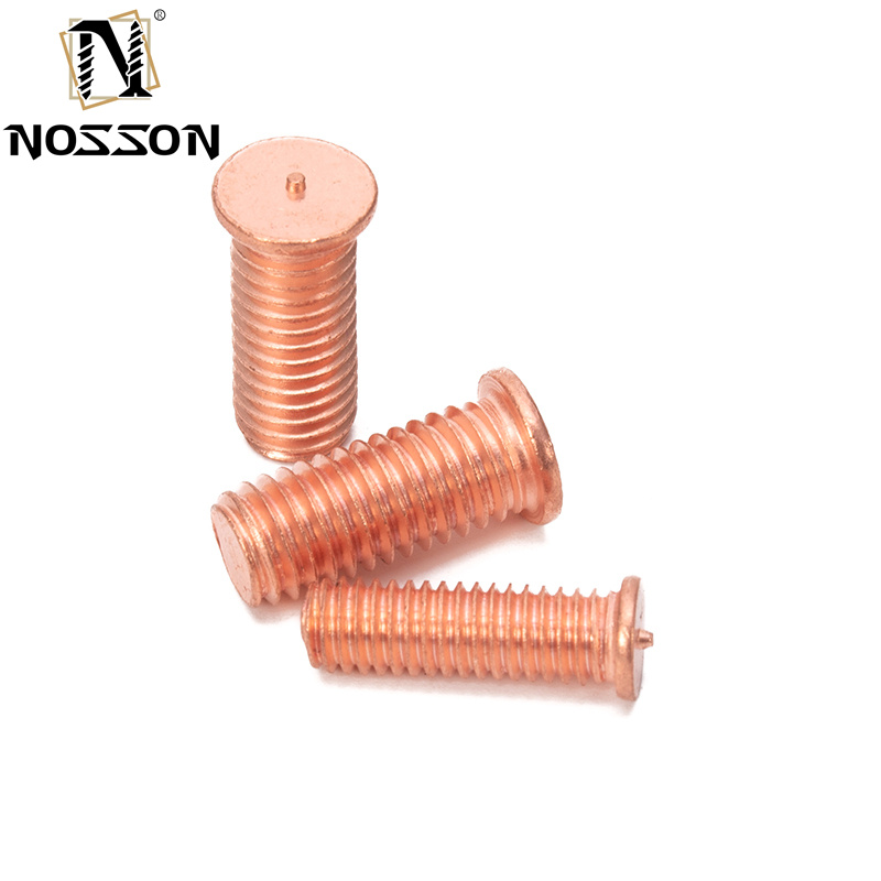 High Polishing Silver Stainless Steel SS304 Forged Blind Hole Weld Bolt for Industrial Applications in DIN Standard