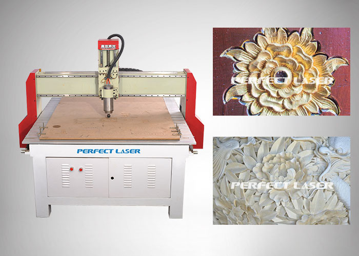 Plexiglass Acrylic Non Metallic 3 Axis Cnc Router AC220V 1.5KW