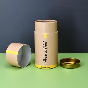 Quality Airtight Tea Paper Tube Container , Cosmetic Cylinder Tubes Packaging wholesale