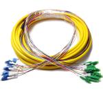 1-3m Lc To Lc Fiber Patch Cord , Yellow Jacket Breakout Cable Simplex Patch Cord