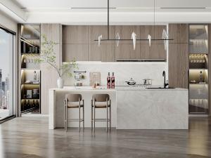 Quality High Gloss Solid Wooden Modular Lacquer Pantry Small Kitchen Cabinet Design wholesale