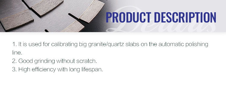 Polishing Granite Slabs Tiles with Diamond Calibration Wheels Round Abrasive Tools