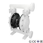 Plastic 7 Bar Air Driven Double Diaphragm Pump For Sewage