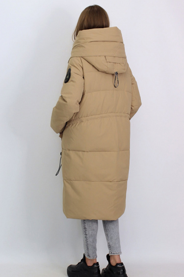 FODARLLOY Free shipping ladies warm hooded cotton padded clothes women oversize long down winter coat