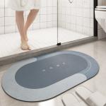 Home Bathroom Rug Printing Super Absorbent Bath Mat Quick Drying Toilet Door Non