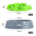 Foldable Silicone Pet Food And Water Bowl Collapsible Travel Slow Feeder Dog