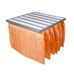 Aluminum Or Galvanized Frame F5 Bag Air Filters Medium Efficiency