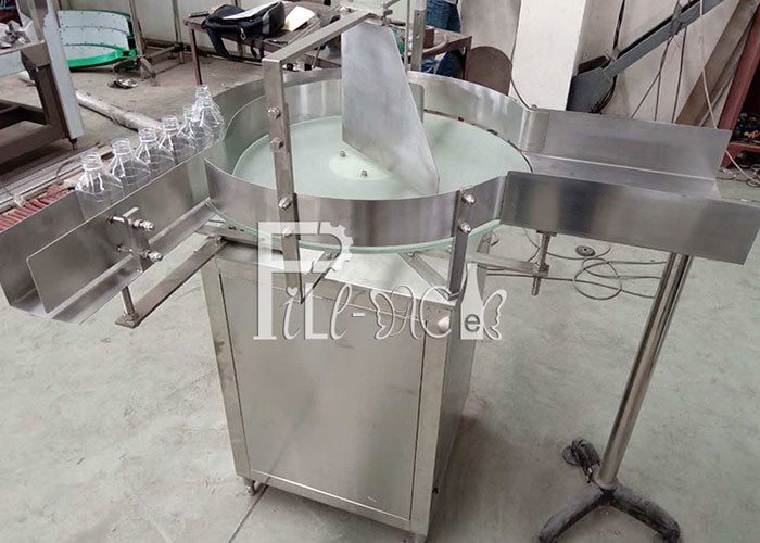 6000BPH Accumulation Turnround PET Glass Bottle Feeding Table