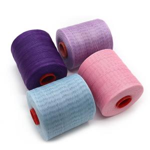 Quality Kangfa 0.8mm 1mm Polyester Handmade Braid Waxed Thread High Tenacity for Leather Goods wholesale