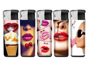 Quality Fashion Refillable Plastic Electric Lighter with EU Standard ISO 9994 and Customer Logo wholesale