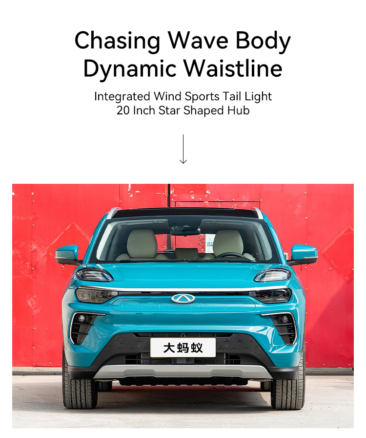 Luxury Cherry Big Ant 0km Used Energy Ev Cars 2024 High Speed 200Km/h Ternary Lithium Battery Personal Electric Vehicle