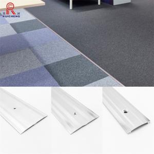 Quality Anodised Silver Aluminium Door Threshold Transition Strips 8.5mm Height wholesale