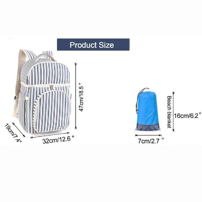 2 In 1 Lightweight Insulated Waterproof Leak Proof Lunch Backpack Camping Beach Picnic Cooler Backpack