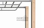 outdoor fitness equipment outdoor wood monkey bars for adult exercise