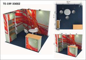 Quality Aluminum Frameless Custom Exhibit Booths , EZY Set Exhibition Display Stands wholesale