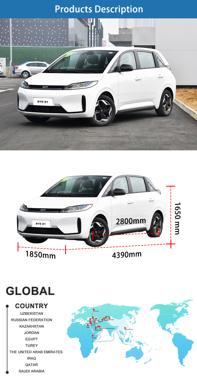 BYD D1 Electric MPV Cars Vehicles Fast Charging New Energy EV
