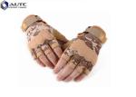 Fingerless Army Tactical Shooting Gloves Microfibre Wear Resisting Reinforced