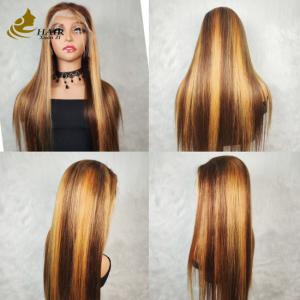Quality Hot Selling Vietnamese Human Hair Factory Wholesale Kinky Curl P427 Piano Color 13X4 Lace Front Wigs wholesale