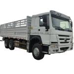 Sinotruk HOWO 6X4 371HP 20-30t Fence Cargo Truck 3 Axles Used Draw Bar Trailer