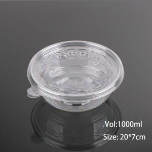 Quality Clear Cookies Pies Disposable Plastic Food Box Round Desserts Salads wholesale