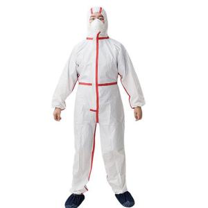 Quality Isolation Disposable Protective Coverall Waterproof Safety One Piece Zip wholesale