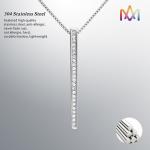 Nickel Free SS304 Cuboid Bar Necklace Engraved