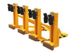 DG2000D Double Black Eagle Grip Forklift Mounted Rubber-belt 4 Drum Grabber Load