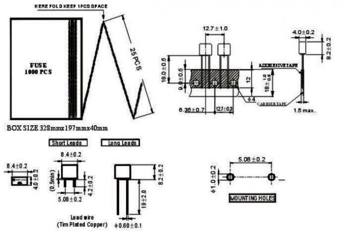 250V Miniature Cartridge Fuse 0