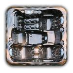 2m Acrylic Hot Tub 4 People Whirlpool Massage Bathtub For Outdoor