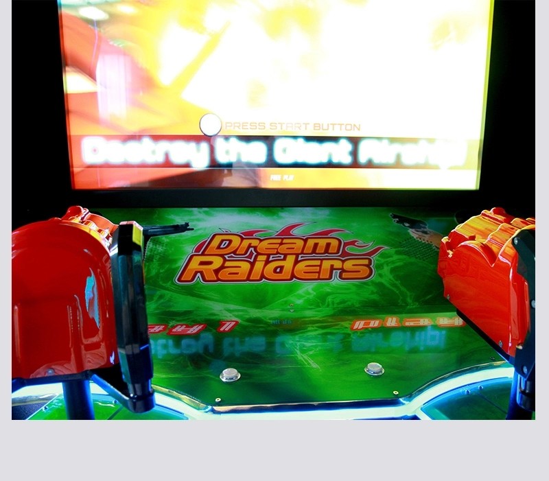 Arcade Dream Raiders Shooting Gun Game Machine Coin Operated Attractive