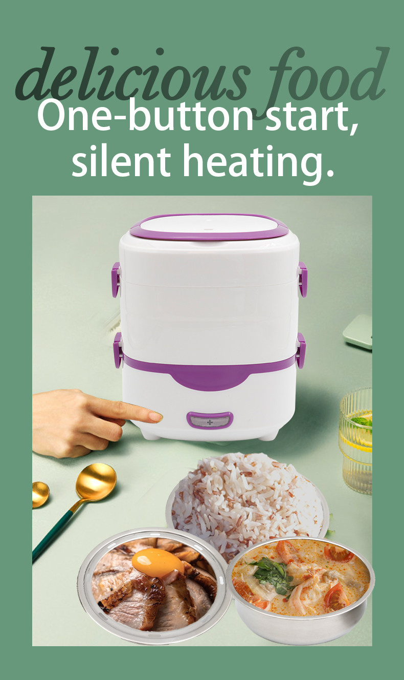 CE Electric Cooker Box 1.5L Double Tier 350W Multifunctional Lunch Box