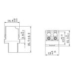 Fiber Optic LC Adapter Duplex DX High Low Adapter Singlemode