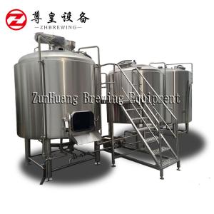 Quality Silver Color Beer Making Machine , Craft Beer Plant Fermenting Equipment wholesale