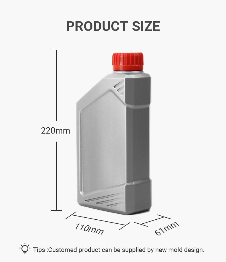HDPE Engine Oil Empty Bottle Red Blue Gasoline Fuel Bottle