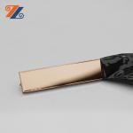 SS304 T Shaped 1mm 12mm Stainless Steel Tile Trim Mirror Rose Gold Decorative