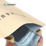 Resealable Kraft Paper Flat Bottom Mylar Coffee Bags