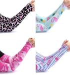 Polyester Lycra Compression Cooling Cycling Arm Sleeves For Outdoor Sports