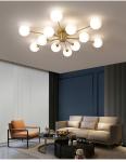 LED Chandelier For Living Room Bedroom Dining Room Kitchen Glass Ball Ceiling