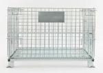 Galvanized 350kg Foldable Wire Mesh Cage Stacking Iron Frame Butterfly
