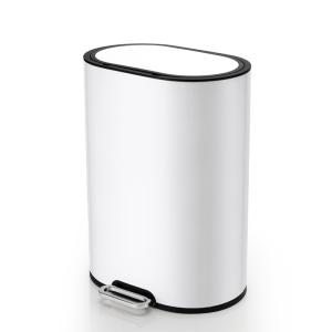 Quality Oval 6L Mini Stainless Steel Trash Can With Foot Petal wholesale