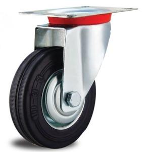 Quality 3'' swivel casters industrial trolley wheels rubber casters 75mm wholesale
